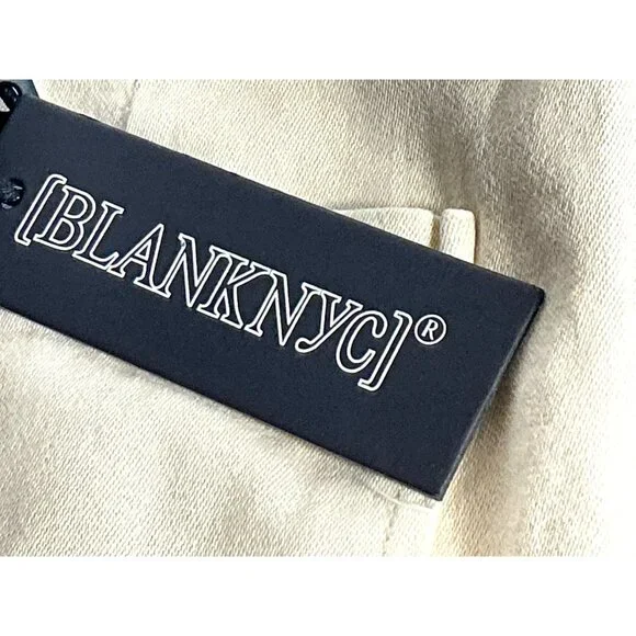 BLANKNYC Exposed Button Twill‎ Self Belted Cargo Shorts Camel Size 28 NWT - Picture 12 of 16